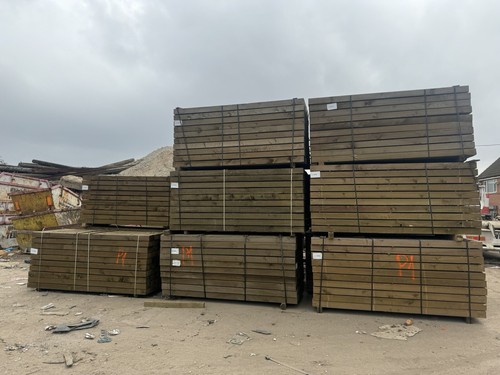 Treated softwood railway - treated,