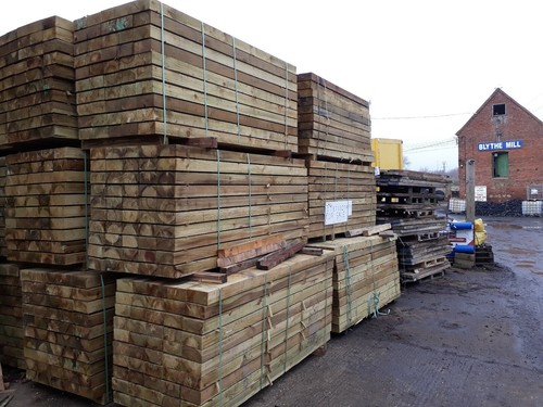 Railway sleepers treated - sleepers,