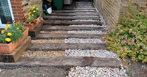 Original treated oak - oak, railway