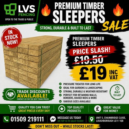 Timber railway sleepers 4m - railway,