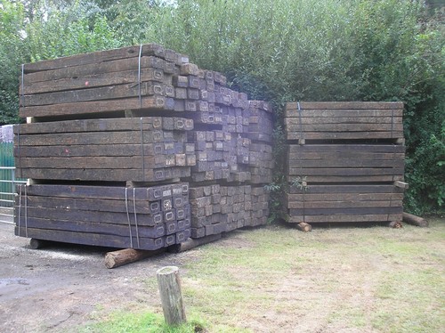 Railway sleepers reclaimed - sleepers,,