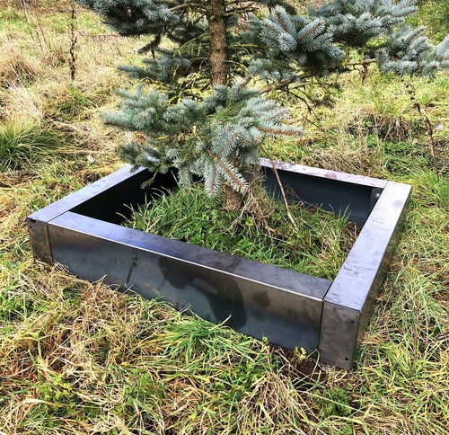 Rustic steel railway sleepers - rustic,