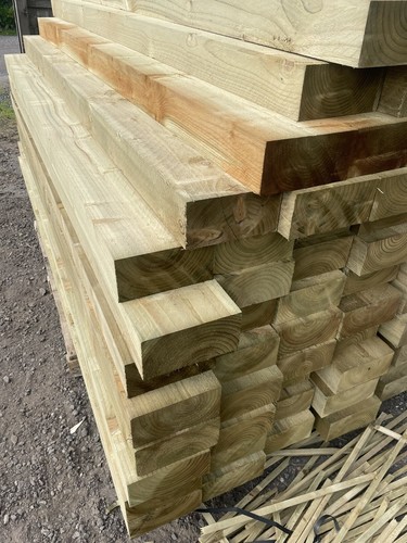 New treated timber garden - treated,